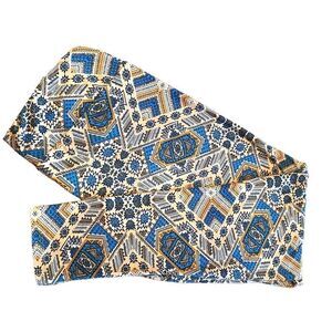 0484 LuLaRoe Size T & C Leggings Blue and Yellow Zigzag Print New